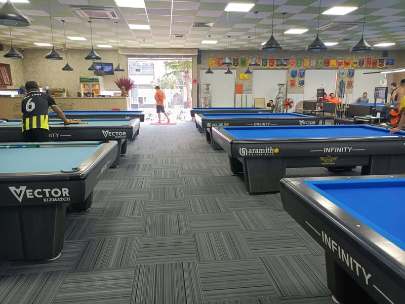 Thảm lót sàn bida giá rẻ TPHCM cho CLB bi a