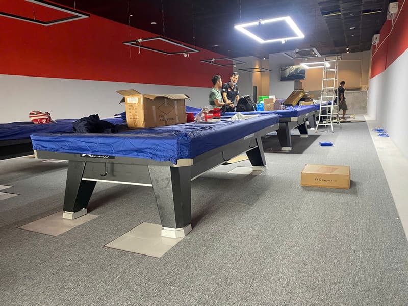 Thi công lắp thảm club bida đẹp chuyên nghiệp giá rẻ tại TPHCM